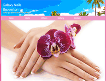 Tablet Screenshot of galaxynailsbeaverton.com